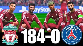 FC 26 MESSI RONALDO NEYMAR & MBAPPE | ALL STARS | LIVERPOOL 100-0 PSG