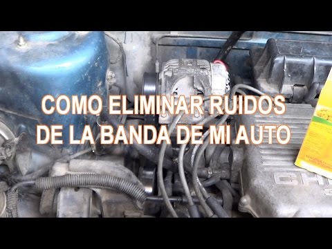 ELIMINAR RECHINIDO DE CORREA O BANDA AUTOMOTRIZ