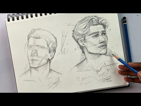 How to draw face using loomis method | Easy steps