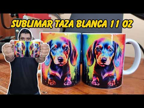 Cómo Sublimar Tazas Blancas de 11 Onzas Paso a Paso 💥 [ Curso de Sublimación GRATIS 2025 ]
