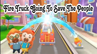 Fire Trcuk Saves People - Firemen Kicky #firetruck #kidstory #children