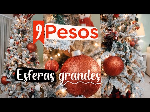 ✅¡HAZ TUS ESFERAS GRANDES EN UN DÍA CON POCO DINERO ! 🎄😍