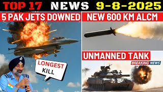 Indian Defence Updates : 5 PAK Jets Down,Unmanned Tank,600 Km ALCM,LCH Armour Upgrade,New Astra RCWS