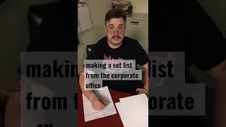 Making a setlist from the GILDED CAGES HEADQUARTERS BABY #music #rock #singersongwriter #newmusic