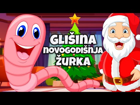 Glišina novogodišnja ŽURKA 🎅 Crvić Gliša i Deda Mraz 🎄 𝗘𝗰𝗶 𝗣𝗲𝗰𝗶 𝗣𝗲𝗰 pesmice 🎁 Pesme o Deda Mrazu MIX