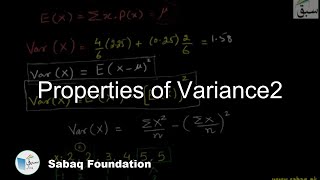Properties of Variance2