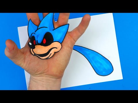 SPRUNKI SONIC EXE ARTS & PAPER CRAFTS