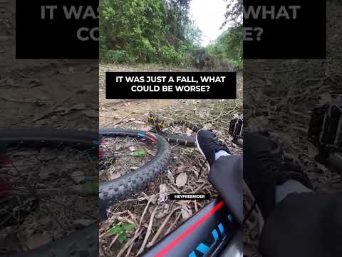 IT WAS JUST A FALL, WHAT COULD BE WORSE #mtb #bicycle #mountainbike #downhill