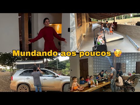 ESTAMOS MUDANDO AOS POUCOS PRO SÍTIO 🥳 nosso dia com visitas ❤️