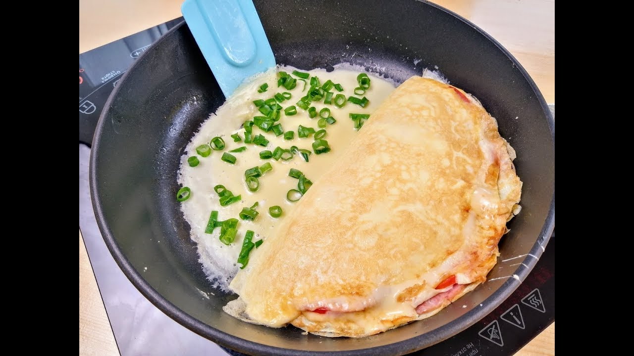 Вкуснейший слоеный омлет за 5 минут на завтрак