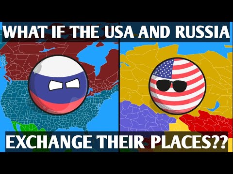 CountryBalls - OMG - What Will Happen If The USA And Russia Switch Their Places??🤔😱