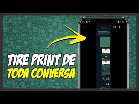 Como TIRAR PRINT de uma CONVERSA INTEIRA no WHATSAPP