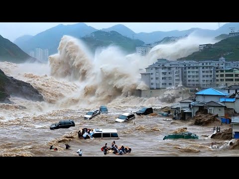 Incredible Moments Caught on Camera - Flash flood warning