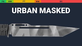 Paracord Knife Urban Masked Wear Preview