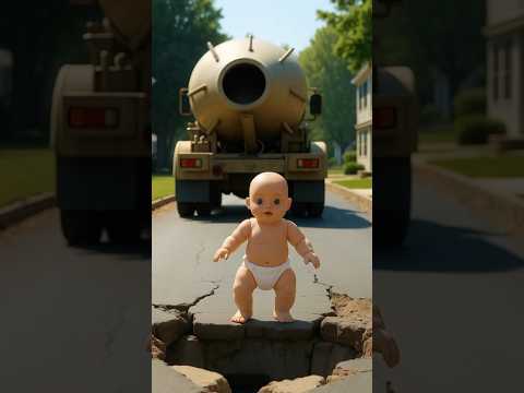 Baby Fell In Cement Hole And Dog Rescued Him! #shorts #ai