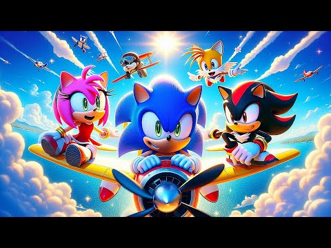 SONIC x SHADOW GENERATIONS Ultimate Airplane Race!! - Funny Story - Sonic The Hedgehog 3 Animation