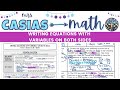 Writing Equations with Variables on Both Sides