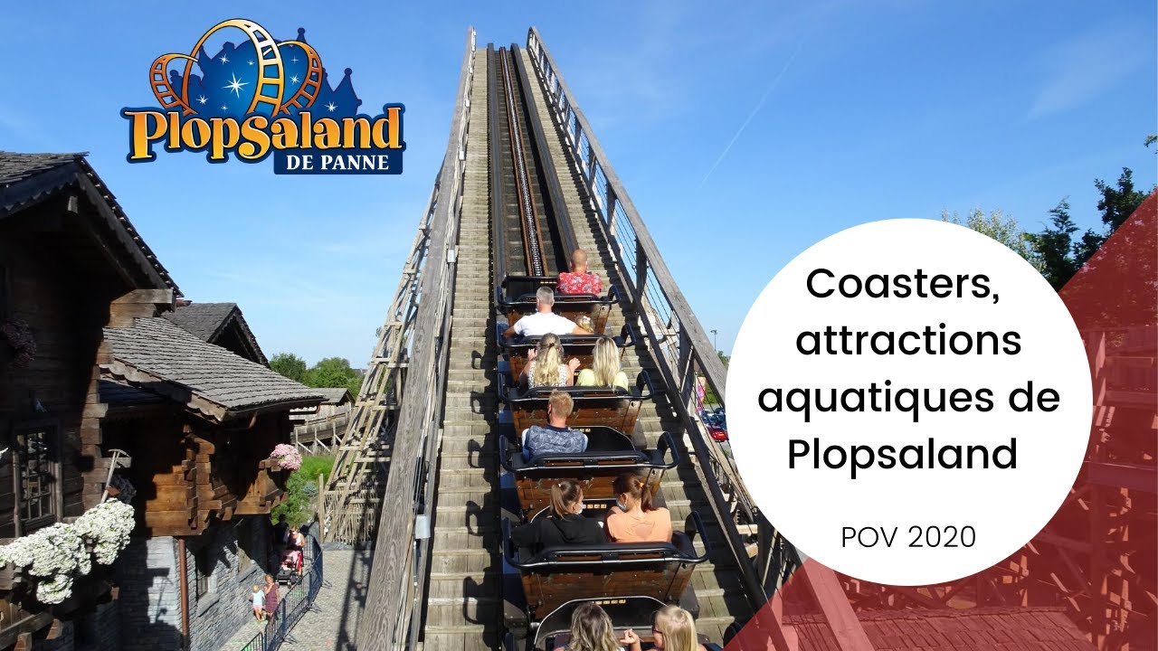 OnRide des montagnes russes et attractions aquatiques de Plopsaland #pov