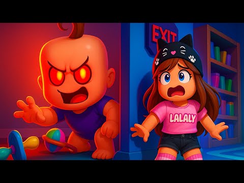 Roblox - FUI PEGA PELO BEBÊ DO MAL NESSA CRECHE PERIGOSA (Baby Evil)