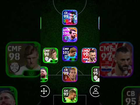IQ 1000 Squad | 3-3-1-3 Formation | efootball 2024 mobile #iq200 #iq1000