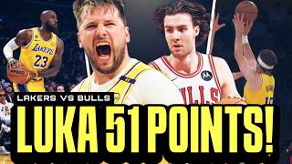 GRABE si Luka Doncic 51 points! LeBron James is BACK! Lakers vs Bulls