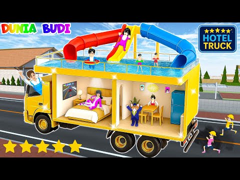 Yuta Mio Ubah Truk Kontainer Jadi Hotel Mewah Berjalan! Ada Kolam Renang & Seluncuran di Atasnya 😱