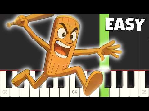 Brainrot: Anime Opening - EASY Piano Tutorial