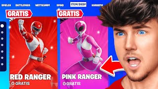 So bekommst du die Power Ranger Skins KOSTENLOS!