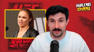 REACCIÓN: Ronda Rousey critica a la UFC por MAL PAGO