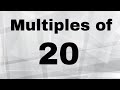 Multiples and Properties of 20