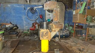 hot and cool..!homemade  riveting machine hidrolik😁 kumpul semua kita pelajari bersama2