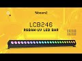 BeamZ LCB246 Aluminium LED Light Bar 24x6W RGBWA-UV