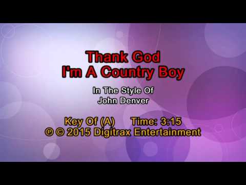 John Denver – Thank God I’m A Country Boy (Backing Track)