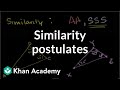 Exploring Triangle Similarity Postulates