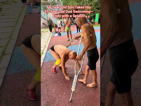 He’s 68, his dad’s 95… jumping in together. Life’s short— #FatherSon #funny #love #family #life #Fun