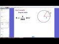 Degree to Radian Conversion and Arc Length Exploration