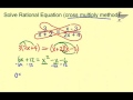 Rational Equations and Quadratic Concepts