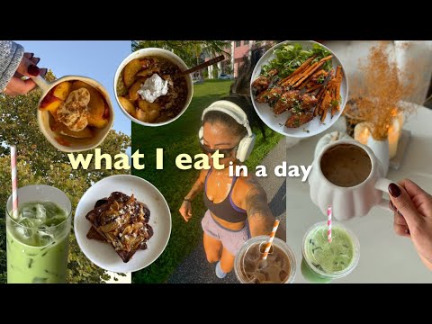 what I eat in a day | healthy meals, fall recipes, explaining my health goal