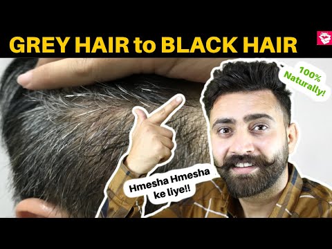 GREY HAIR ka Permanent SOLUTION😲😲 | White Hair to Black Hair | @QualityMantra