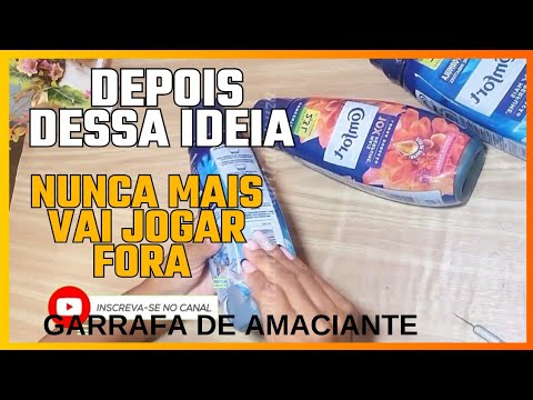 Depois dessa dica Nunca Mais vai JOGAR FORA Garrafa de Amaciante/ Cozinha