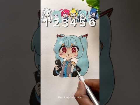 Wait for end ✏️👀new Vocaloid character !#miku #teto #イラストメイキング#創作#アニメ