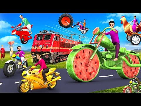 పేదవాడి మాయా బంగారు బైక్ ఇల్లు - Poorman's Magical Golden Bike 3D Animated Telugu Moral Stories