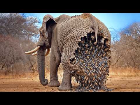 Animal Rescue Story: Saving an Elephant Covered in Millions of Bees | Wildlife Rescue