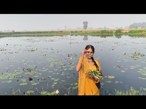 छठ पूजा का वीडियो शूटिंग करते टाइम 😭 बहुत ज्यादा डर गई थी मैं😱 पैर में बड़ी सी जोख पकड़ ली थी |