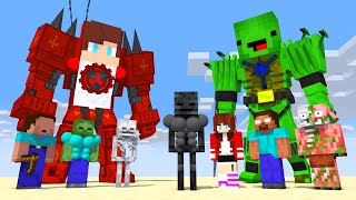 Monsters & Herobrine JJ and Mikey : SEASON 3 ALL EPISODE - Maizen Minecraft Animation