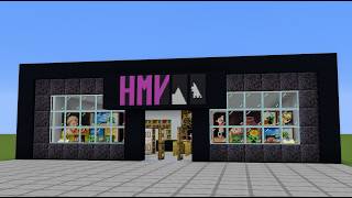 How to Build a HMV Music Store in Minecraft | Step By Step Including Interior