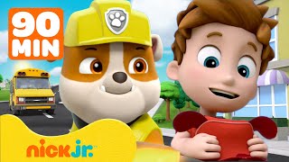 Rubble constrói uma nova escola e comemora o primeiro dia! com Mix e Chase | 2 horas | Nick Jr.