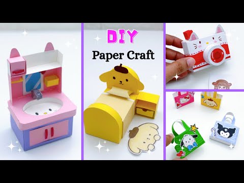 8 Easy Paper craft/ Easy craft ideas / miniature craft / how to make / DIY / school project #craft