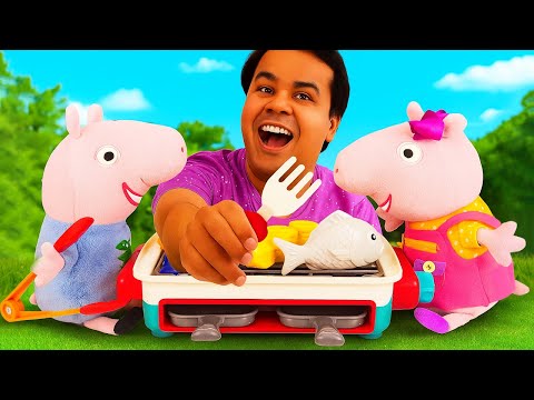 Novos brinquedos para Peppa e George!🤩 Você vai adorar! Bora se divertir?🍗