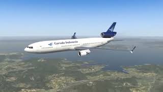 Garuda Indonesia flight 865 - Crash animation 2 